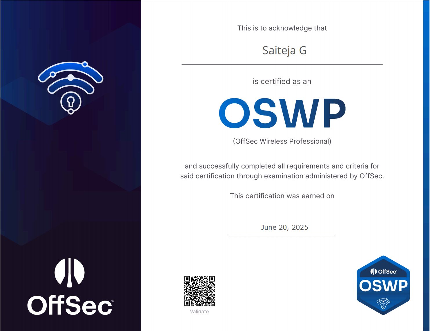 OSWP Cert